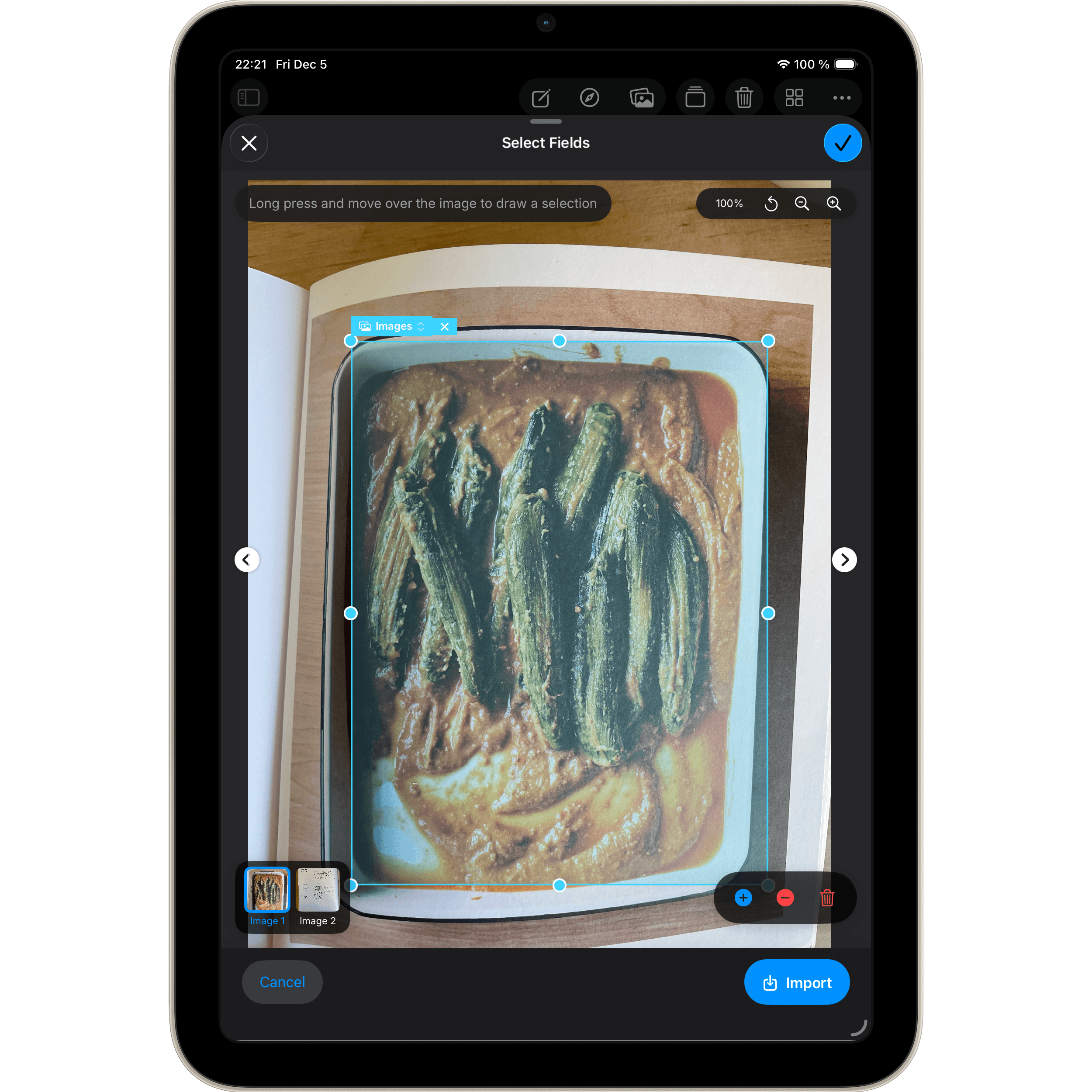 Import from Image on a Mac