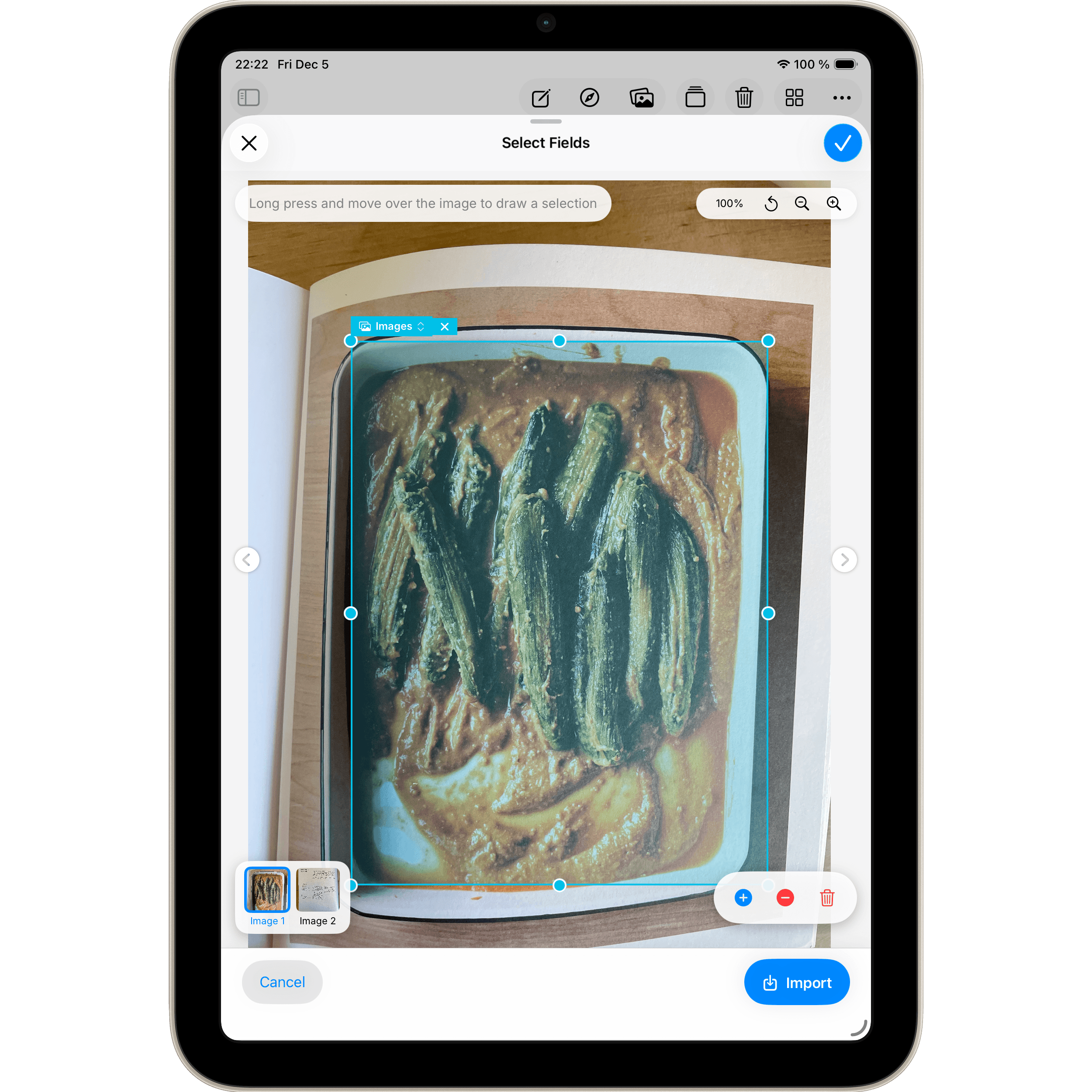 Import from Image on a Mac