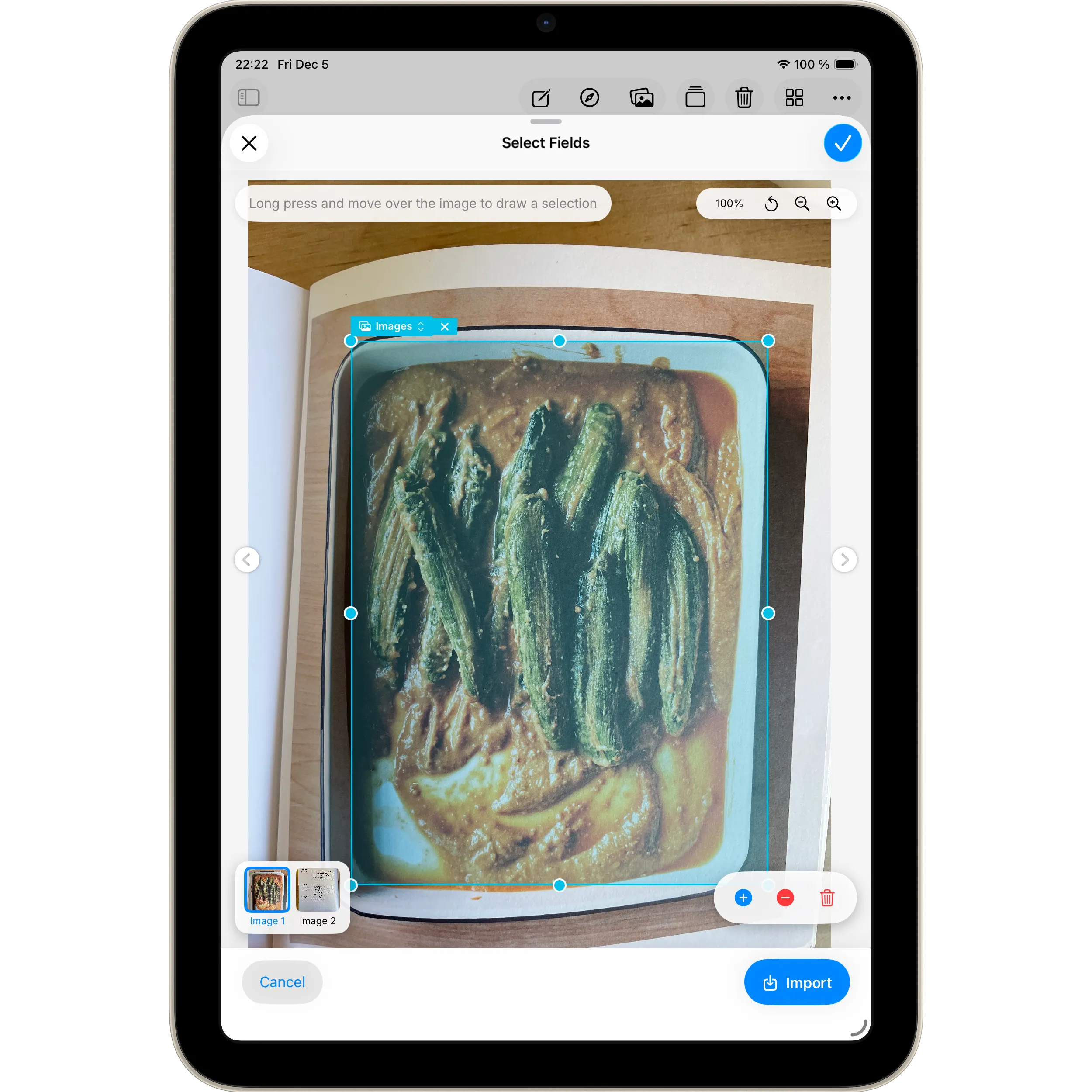Import from Image on a Mac